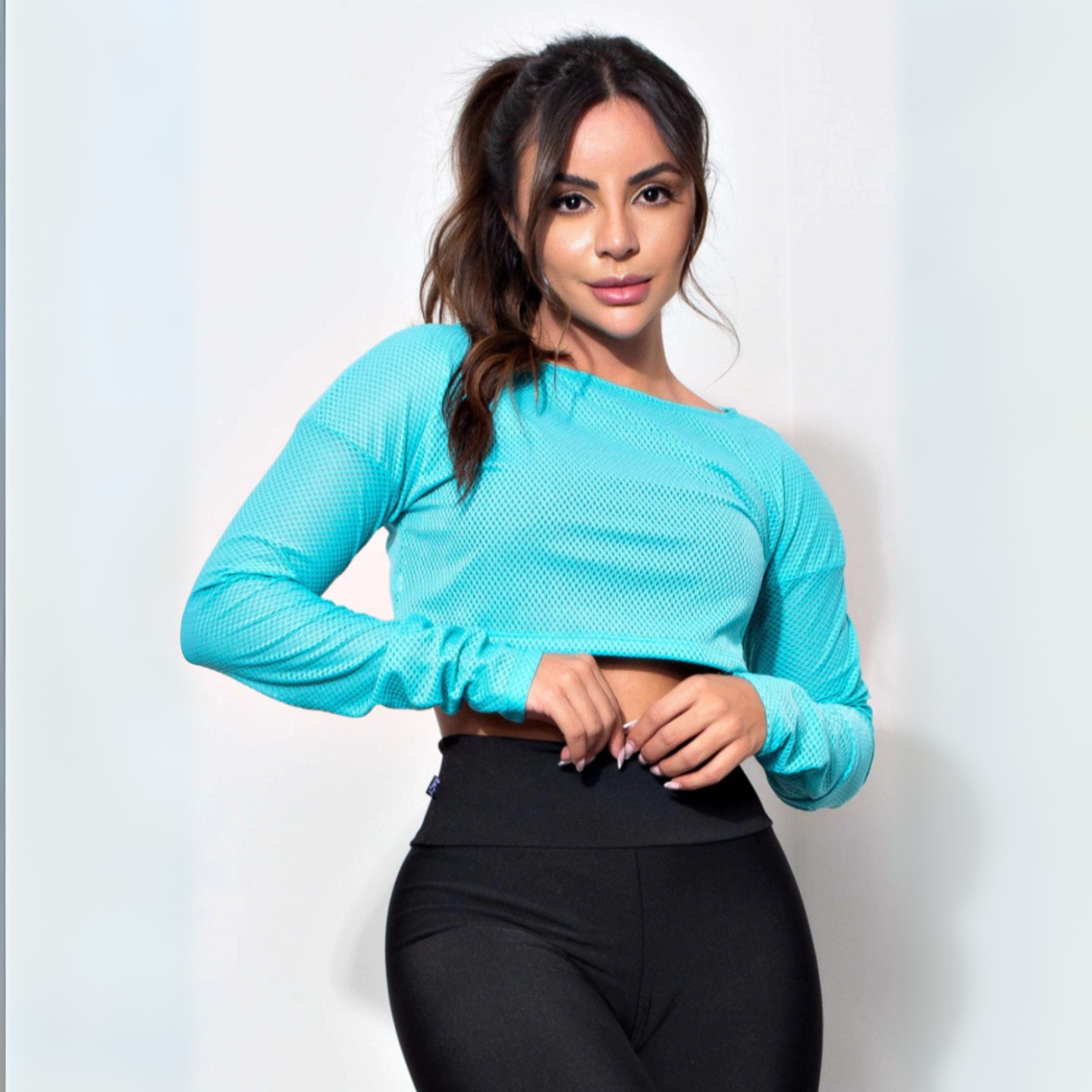 Cropped Infinity Fit Manga Longa