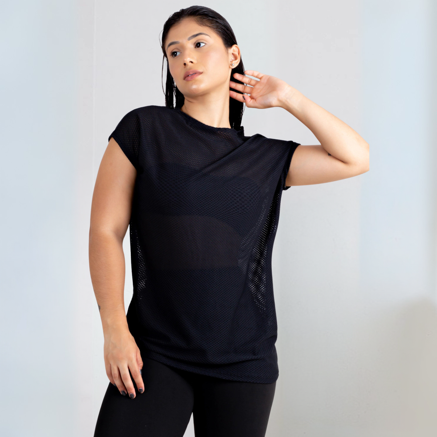 Blusa Fitness Feminina Black AIR