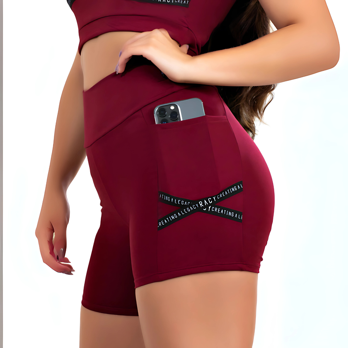 Short Fitness Racy Marsala