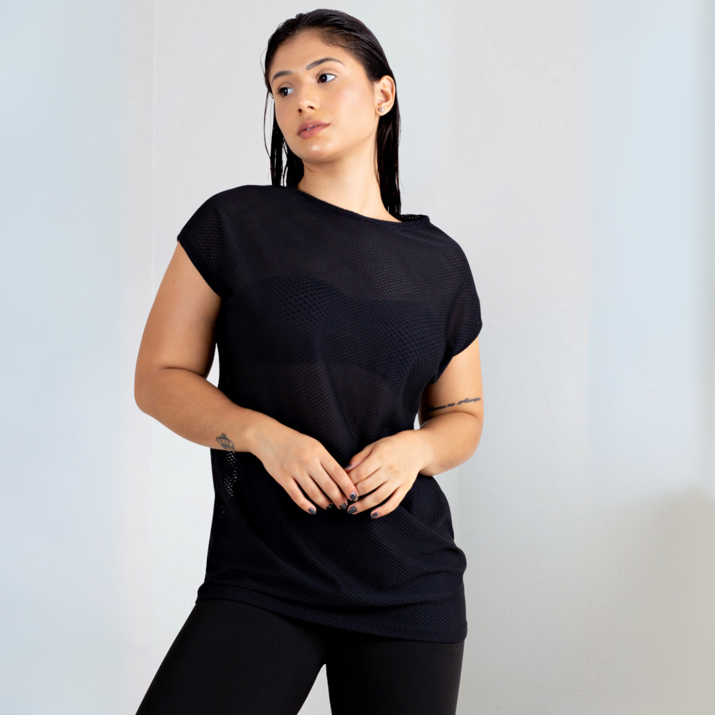 Blusa Fitness Feminina Black AIR