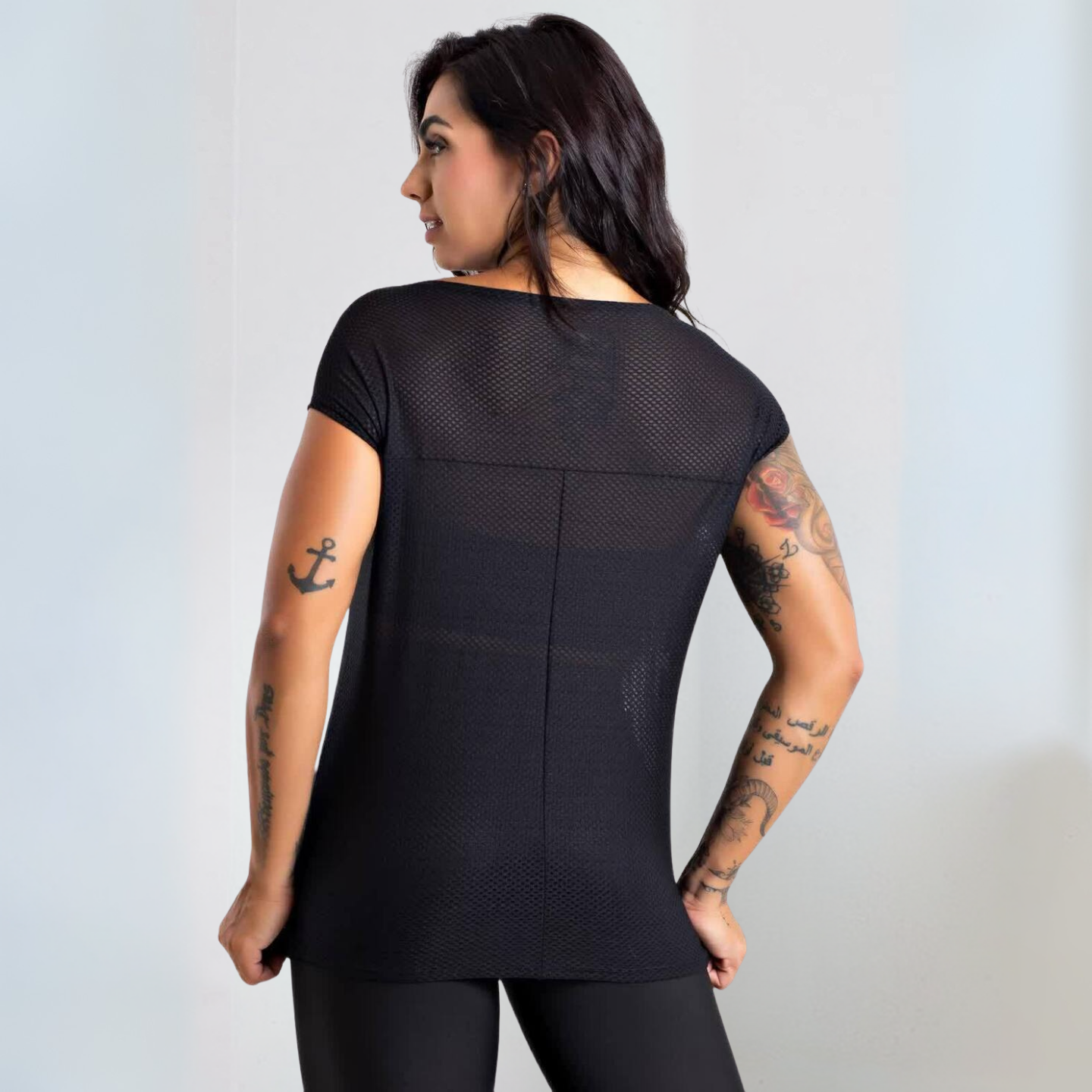 Blusa Fitness Black Wave