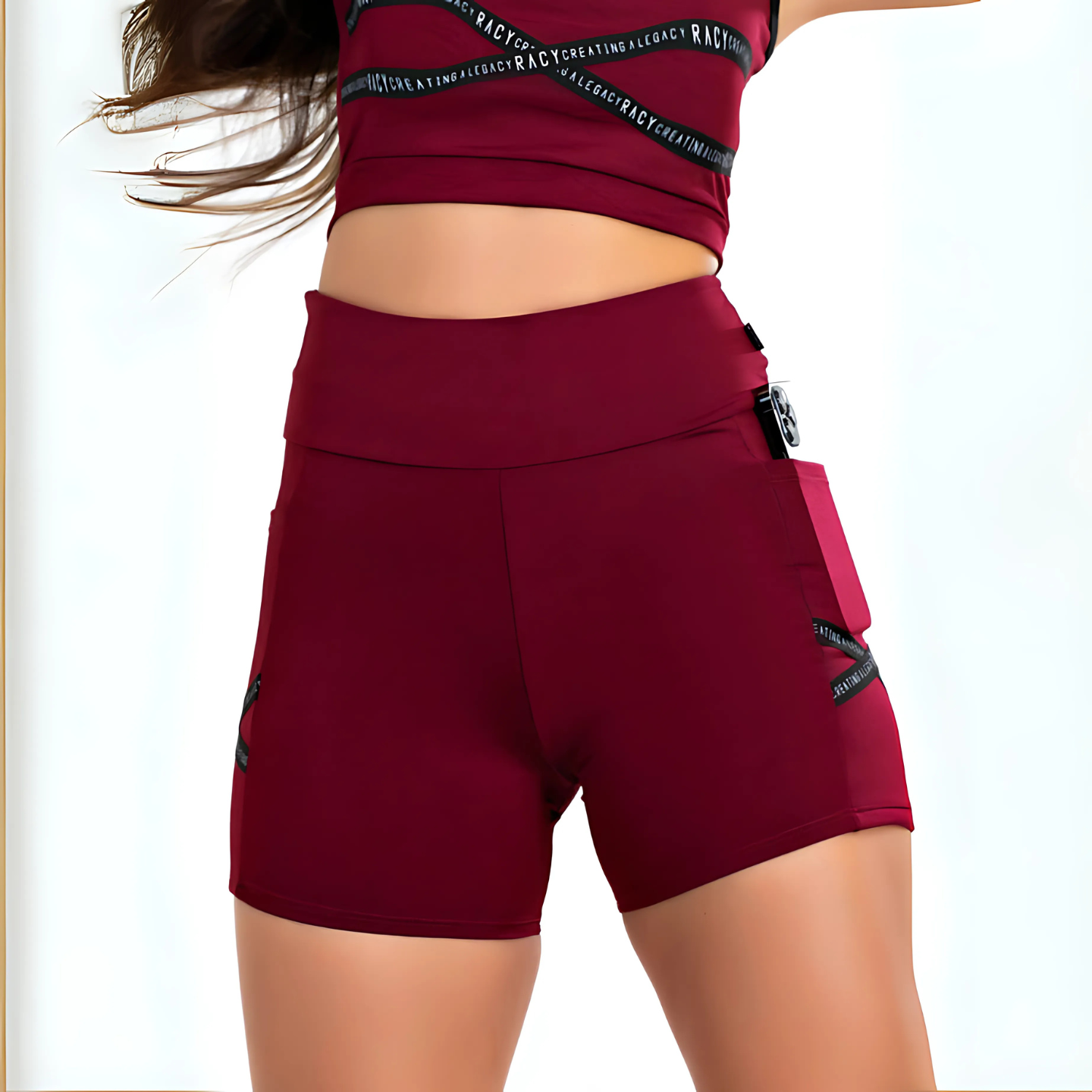 Short Fitness Racy Marsala