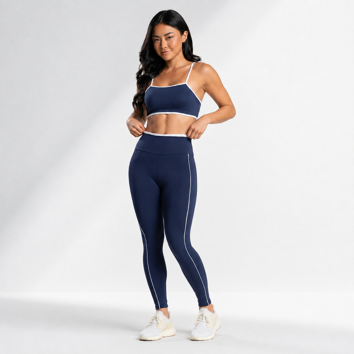 Conjunto fitness feminino top e legging com bolso Stow - Ativa Wear