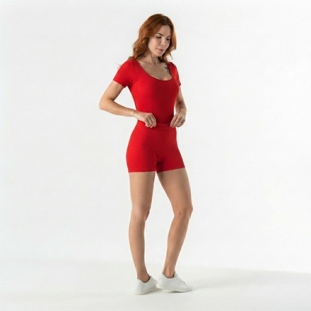 Macacão fitness feminino sem costura alta elasticidade - Ativa Wear
