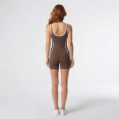 Macacão Fitness Feminino Camisole Sem Costura Costas Abertas Conforto Sensorial Yoga e Pilates Poliamida | Ativa Wear