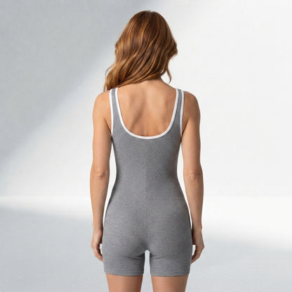 Macacão Fitness Feminino Camisole Sem Costura Costas Abertas Conforto Sensorial Yoga e Pilates Poliamida | Ativa Wear
