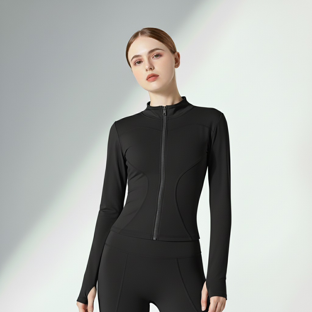 Jaqueta Fitness Feminina Alta Elasticidade 4 Vias Movimento Livre Treino Intenso Poliéster | Ativa Wear