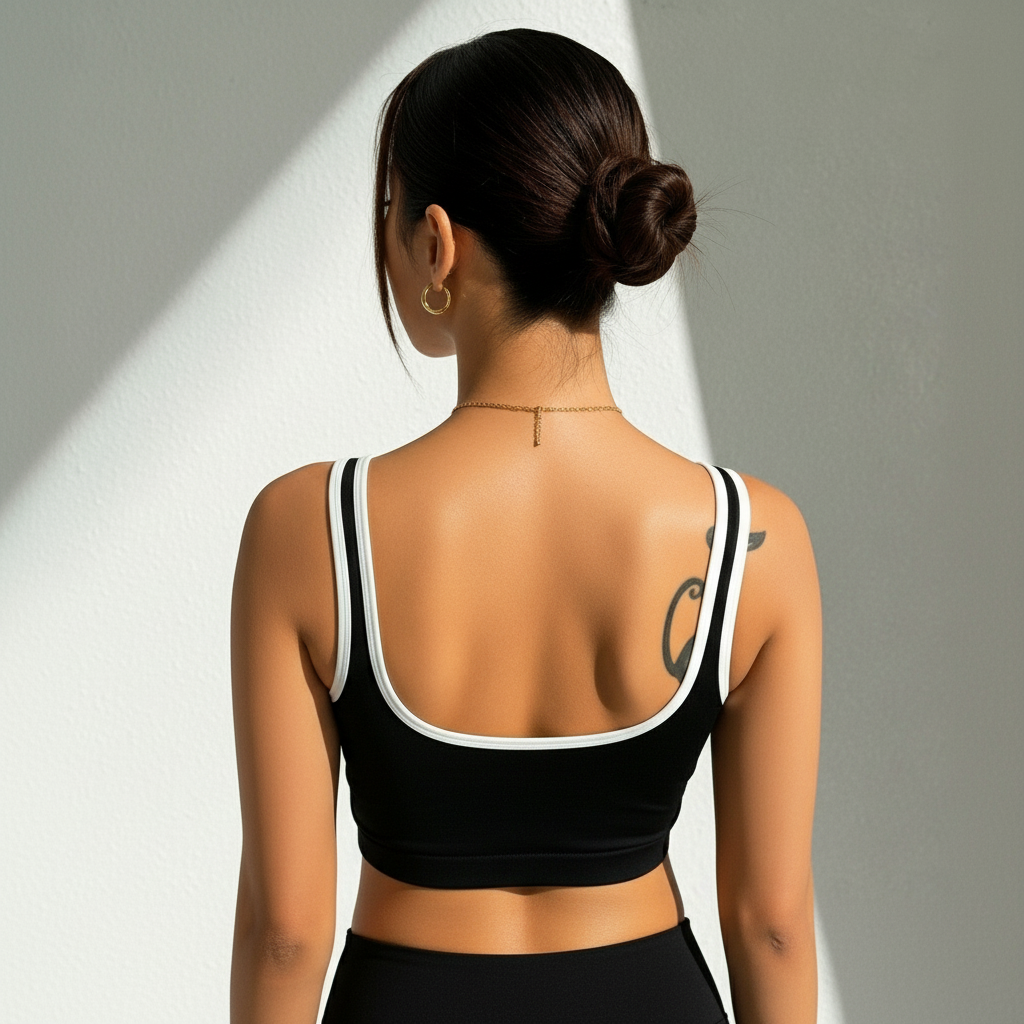 Top Cropped Feminino Efeito Lipo Modelador Barriga Chata Silhueta Esculpida Academia Poliamida | Ativa Wear