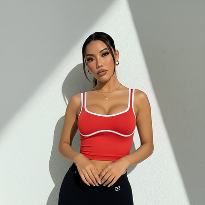 Top Cropped Feminino Efeito Lipo Modelador Barriga Chata Silhueta Esculpida Academia Poliamida | Ativa Wear