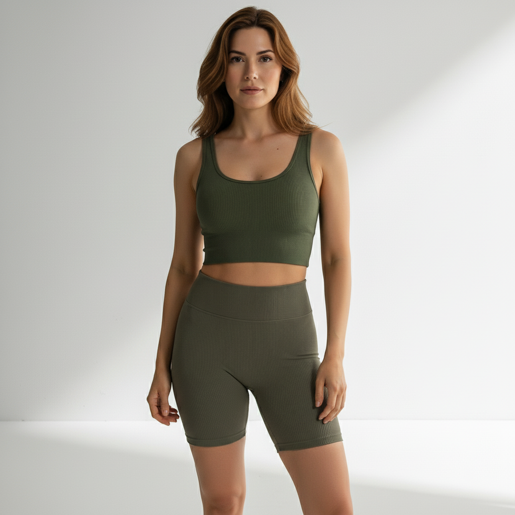 Bermuda Fitness Feminina Alta Compressão Cós Alto Zero Transparência Treino Academia Poliamida | Ativa Wear