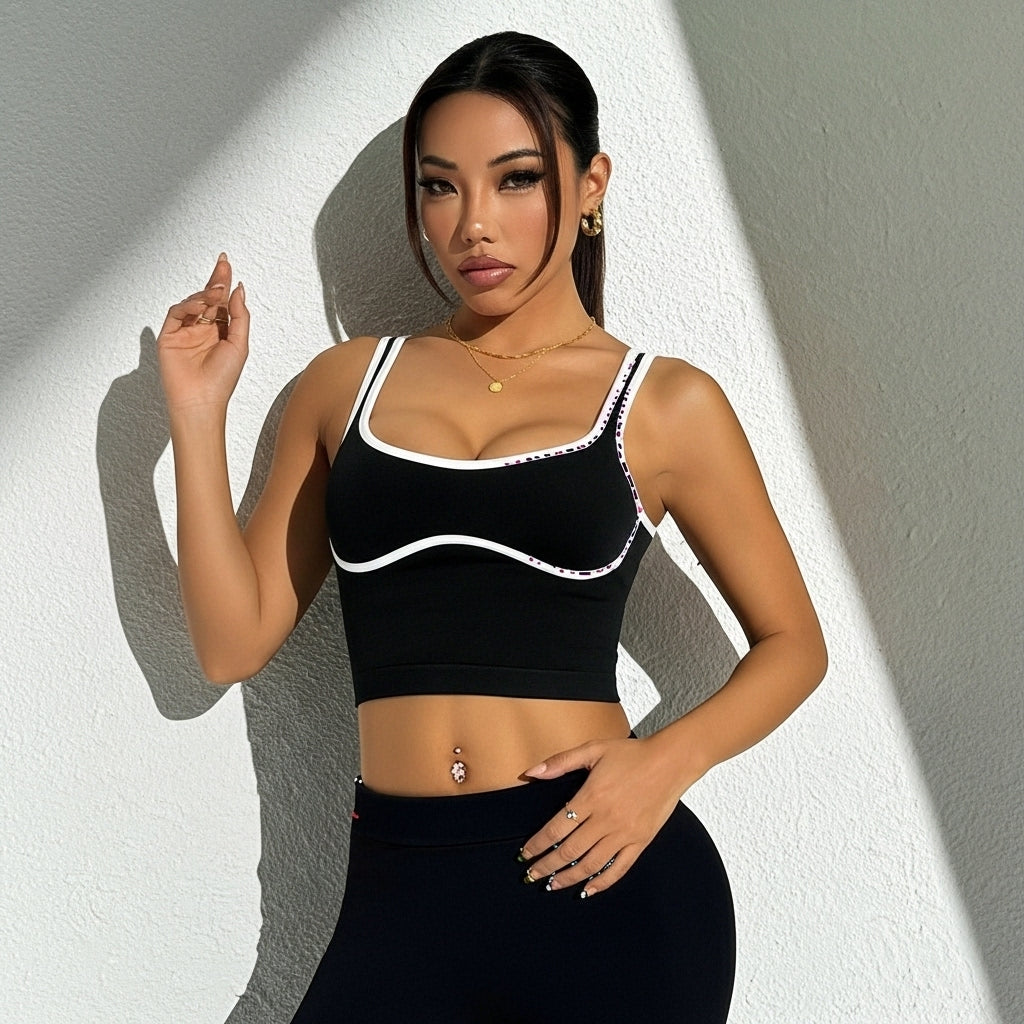 Top Cropped Feminino Efeito Lipo Modelador Barriga Chata Silhueta Esculpida Academia Poliamida | Ativa Wear