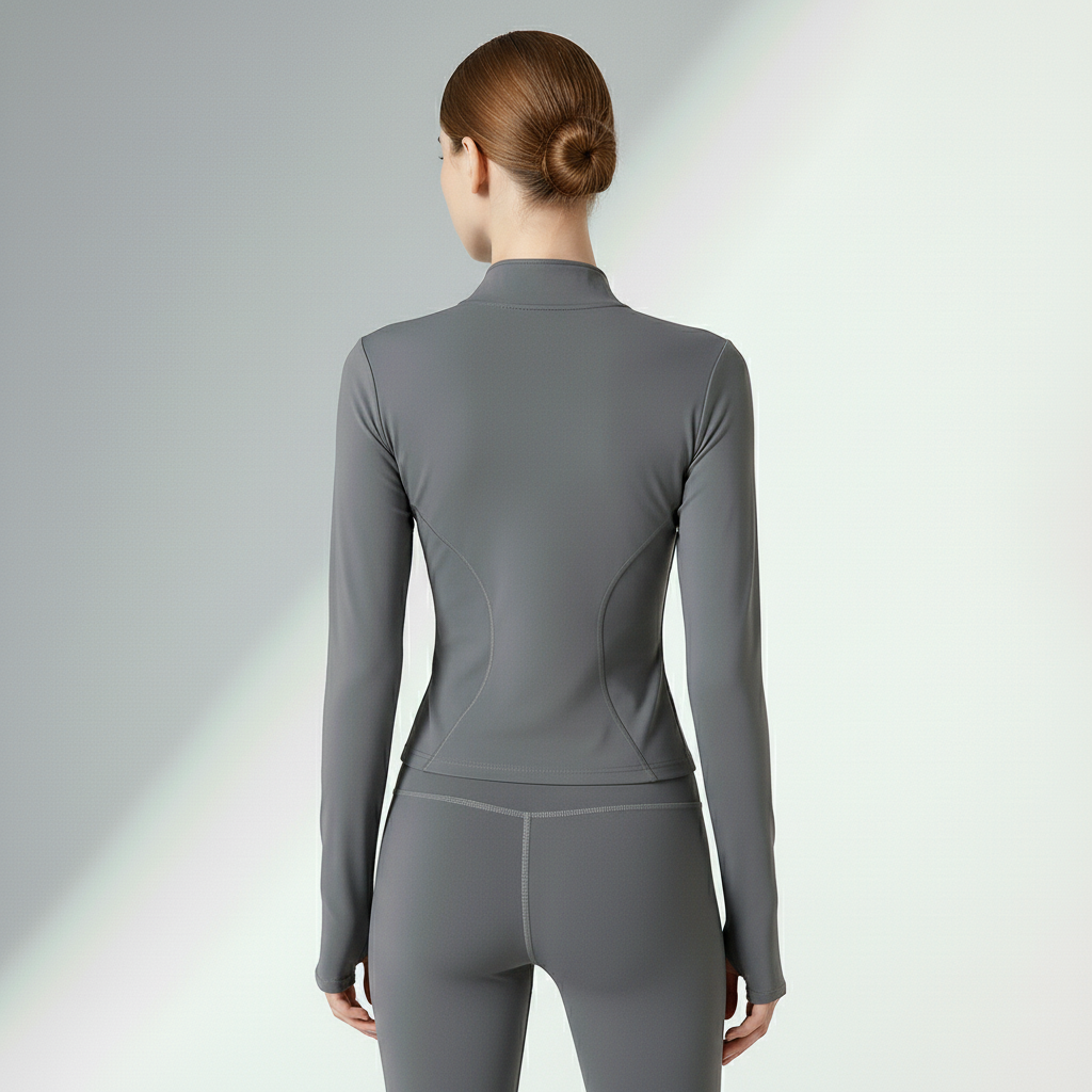 Jaqueta Fitness Feminina Alta Elasticidade 4 Vias Movimento Livre Treino Intenso Poliéster | Ativa Wear