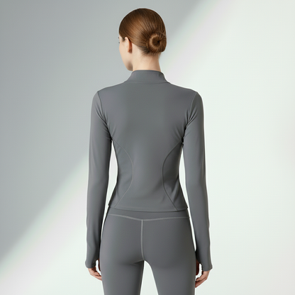 Jaqueta Fitness Feminina Alta Elasticidade 4 Vias Movimento Livre Treino Intenso Poliéster | Ativa Wear