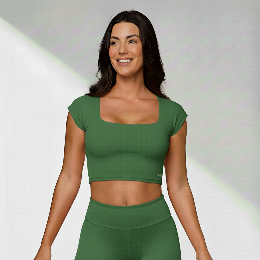 Top fitness feminino alta sustentação para alto impacto Impact na cor Verde – Ativa Wear