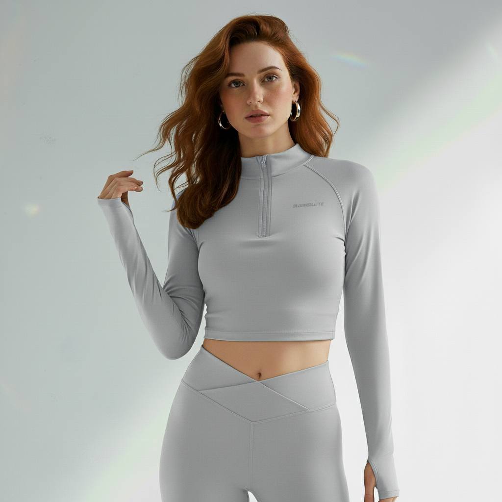 Jaqueta academia feminina cropped Muse - Ativa Wear