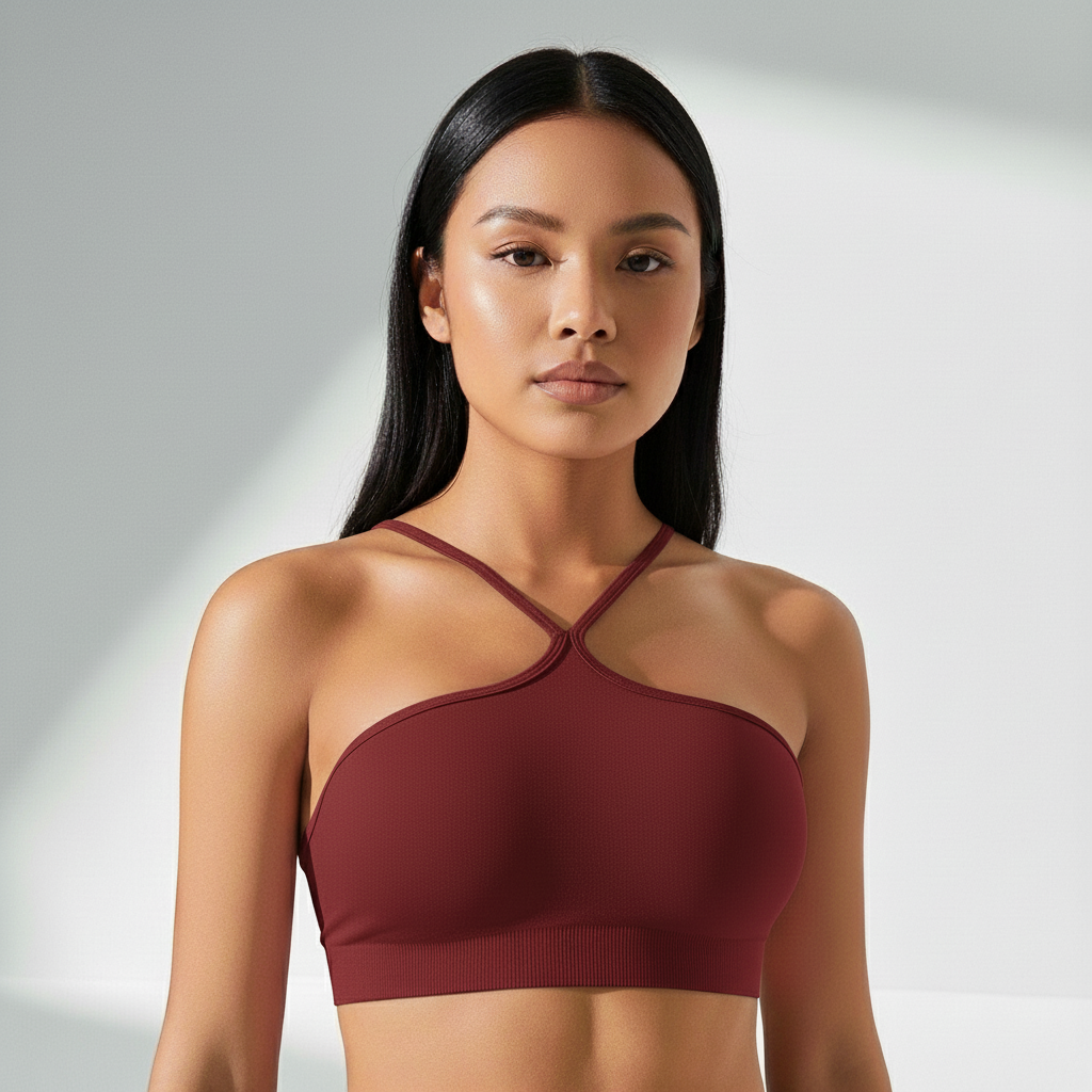 Top Fitness Feminino Baixo Impacto Costas Vazadas Visual Elegante Pilates e Yoga Poliamida | Ativa Wear