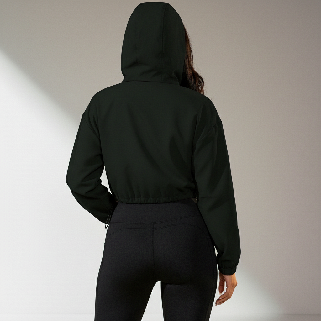 Jaqueta Fitness Feminina Corta Vento Aerodinâmica Proteção Térmica Corrida e Academia Poliéster | Ativa Wear