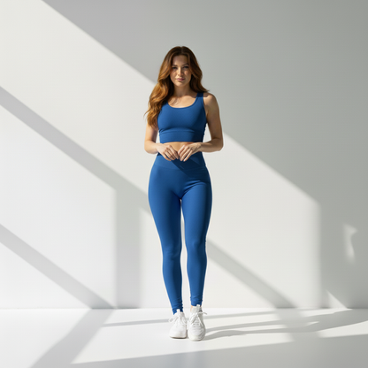 Legging Fitness Feminina Cós Alto Zero Transparência Flexível Movimento Livre Treino Poliamida | Ativa Wear