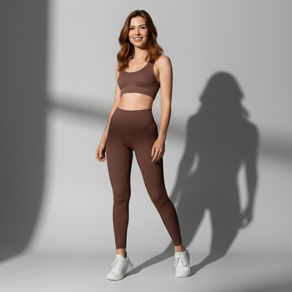 Conjunto fitness feminino Fuse sem costura - Ativa Wear