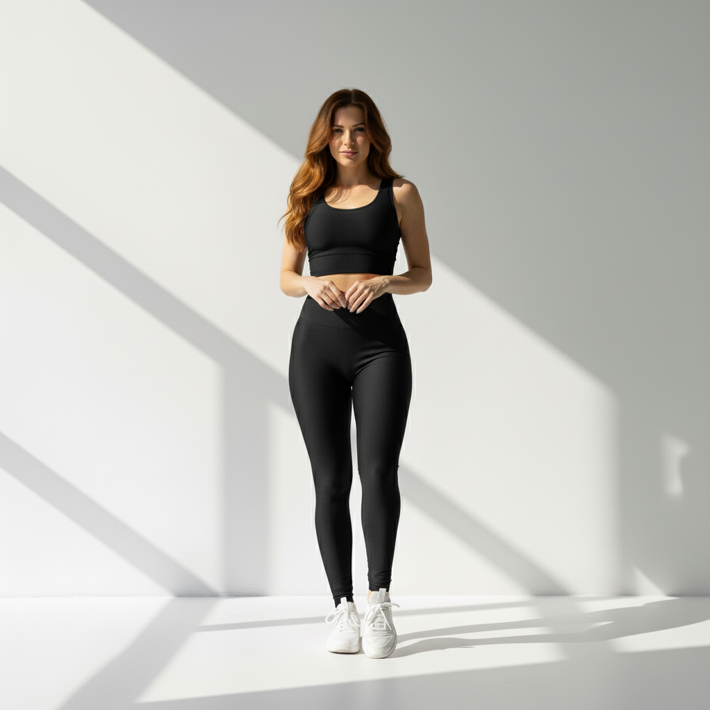 Legging Fitness Feminina Cós Alto Zero Transparência Flexível Movimento Livre Treino Poliamida | Ativa Wear