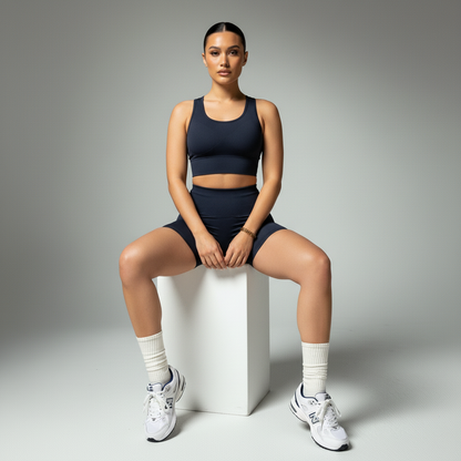 Bermuda Fitness Feminina Meia Coxa Cós Alto Modeladora Poliamida Elastano Rhythm Era Ativa Wea