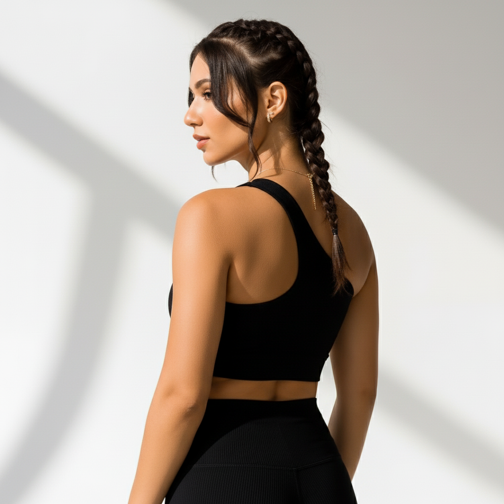 Top fitness feminino sem costura Flex, foto 3 – Ativa Wear