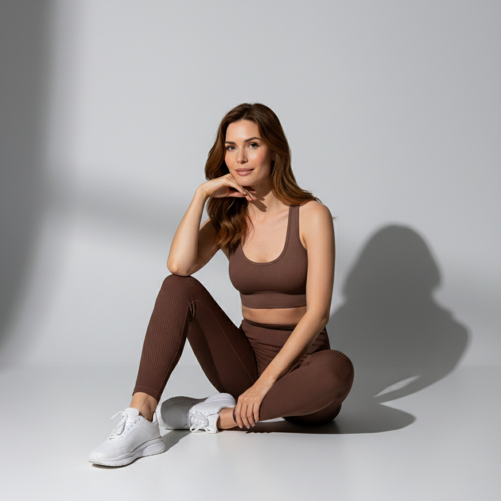 Conjunto fitness feminino Fuse sem costura - Ativa Wear