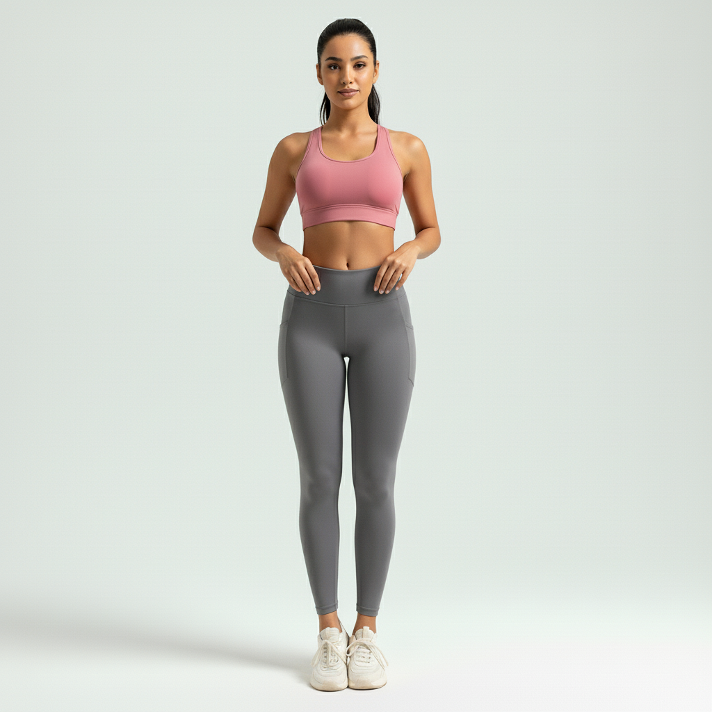 Legging Fitness Feminina Empina Bumbum Efeito Lipo Cós Alto Silhueta Esculpida Treino Poliamida | Ativa Wear