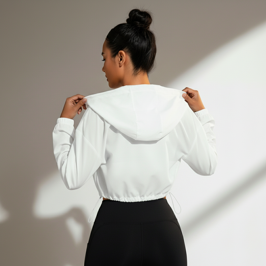 Jaqueta Fitness Feminina Corta Vento Proteção Frio Zero Transparência Corrida e Lifestyle Poliéster | Ativa Wear