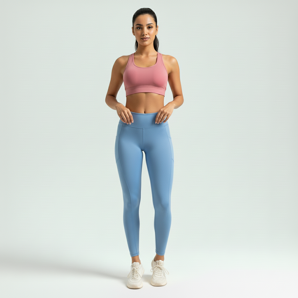 Legging Fitness Feminina Empina Bumbum Efeito Lipo Cós Alto Silhueta Esculpida Treino Poliamida | Ativa Wear