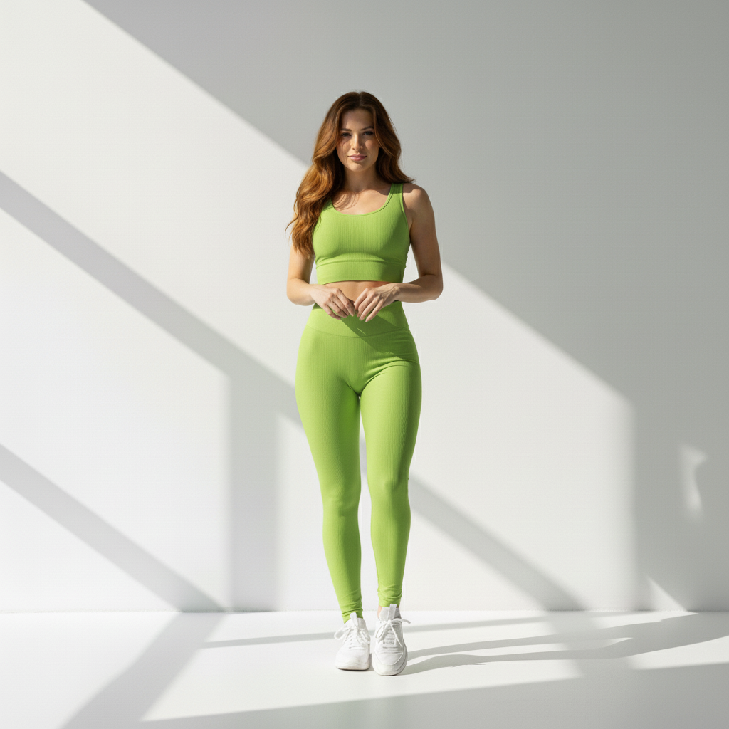Legging Fitness Feminina Cós Alto Zero Transparência Flexível Movimento Livre Treino Poliamida | Ativa Wear