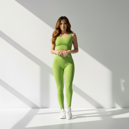 Legging Fitness Feminina Cós Alto Zero Transparência Flexível Movimento Livre Treino Poliamida | Ativa Wear