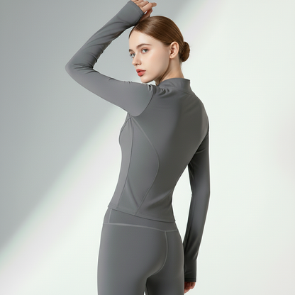 Jaqueta Fitness Feminina Alta Elasticidade 4 Vias Movimento Livre Treino Intenso Poliéster | Ativa Wear