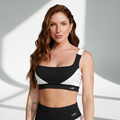 Top fitness feminino efeito push up Elevate na cor Preto – Ativa Wear