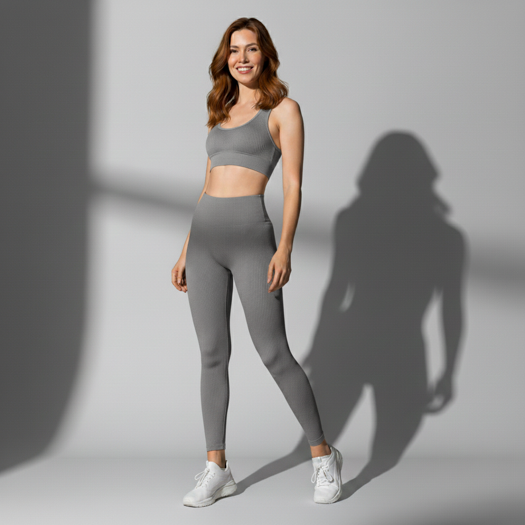 Conjunto fitness feminino Fuse sem costura - Ativa Wear