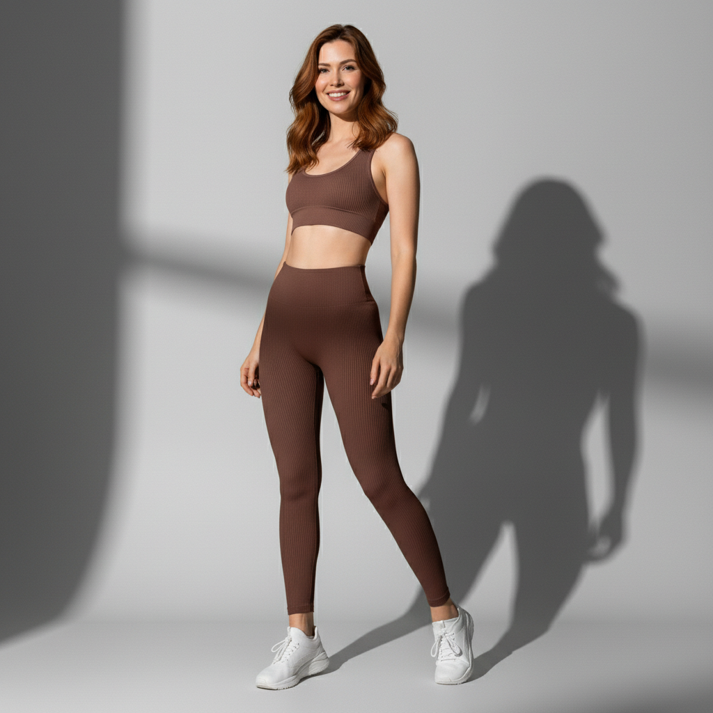 Conjunto fitness feminino Fuse sem costura - Ativa Wear