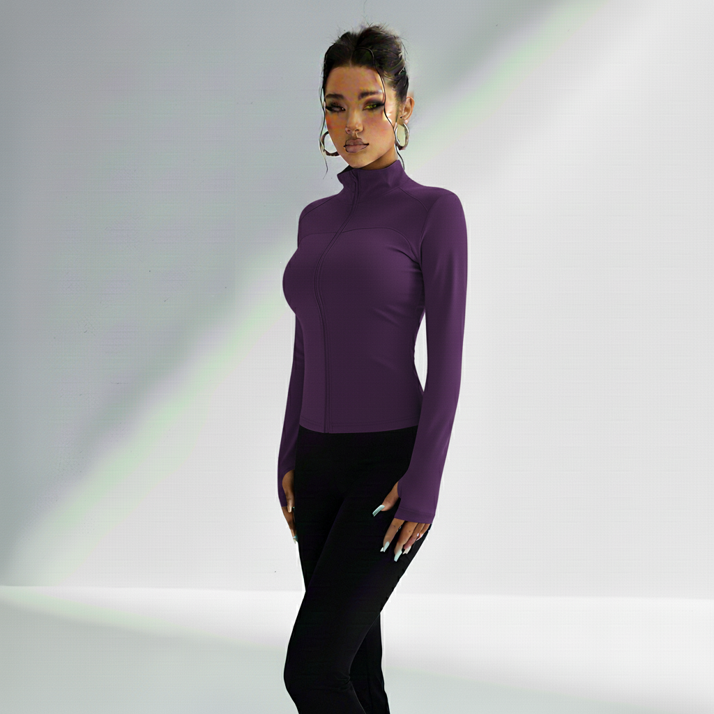 Jaqueta Fitness Feminina Corta Vento Leve Multicolorida Proteção Frio Corrida Outdoor Poliéster | Ativa Wear