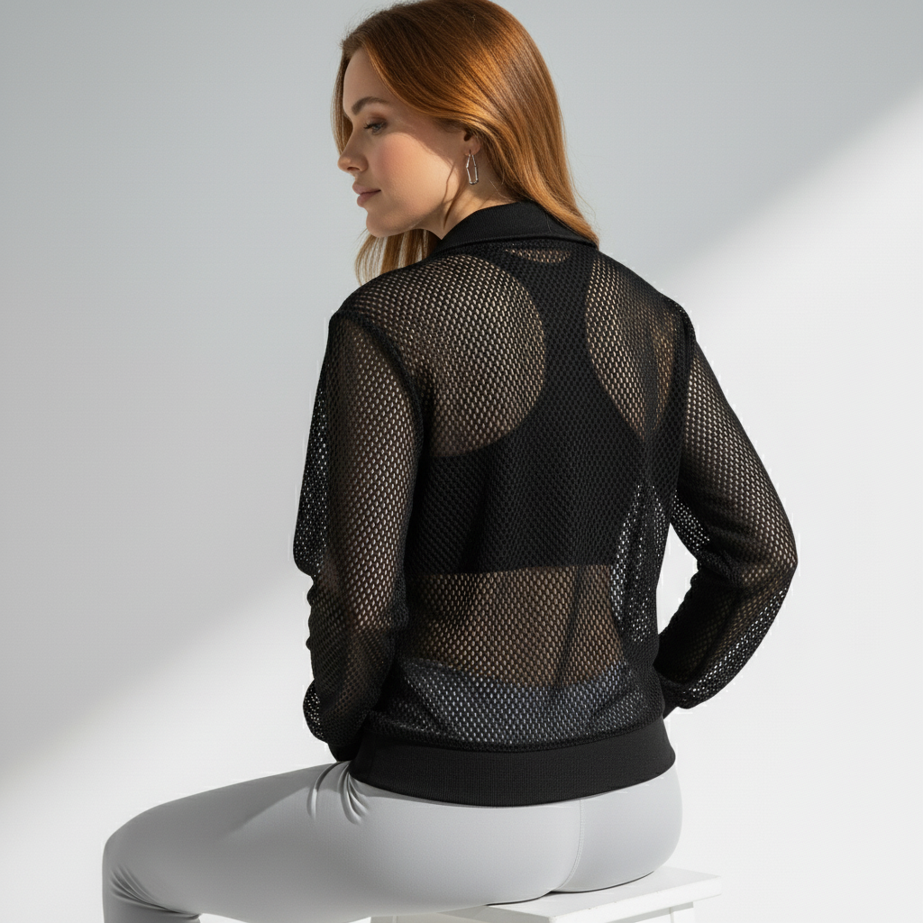 Jaqueta fitness feminina respirável ajuste anatômico Range - Ativa Wear