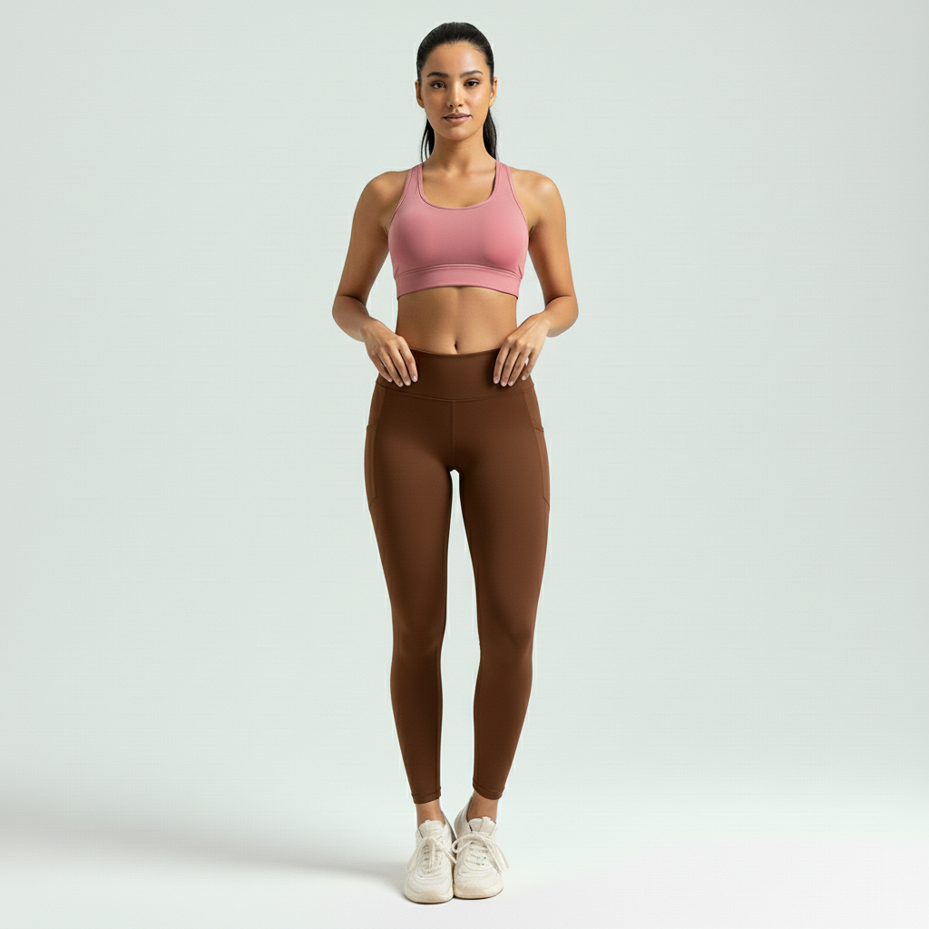 Legging Fitness Feminina Empina Bumbum Efeito Lipo Cós Alto Silhueta Esculpida Treino Poliamida | Ativa Wear