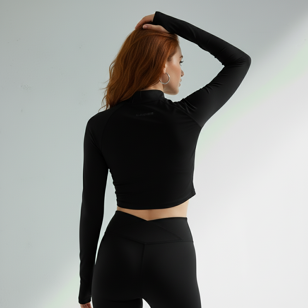 Jaqueta academia feminina cropped Muse - Ativa Wear