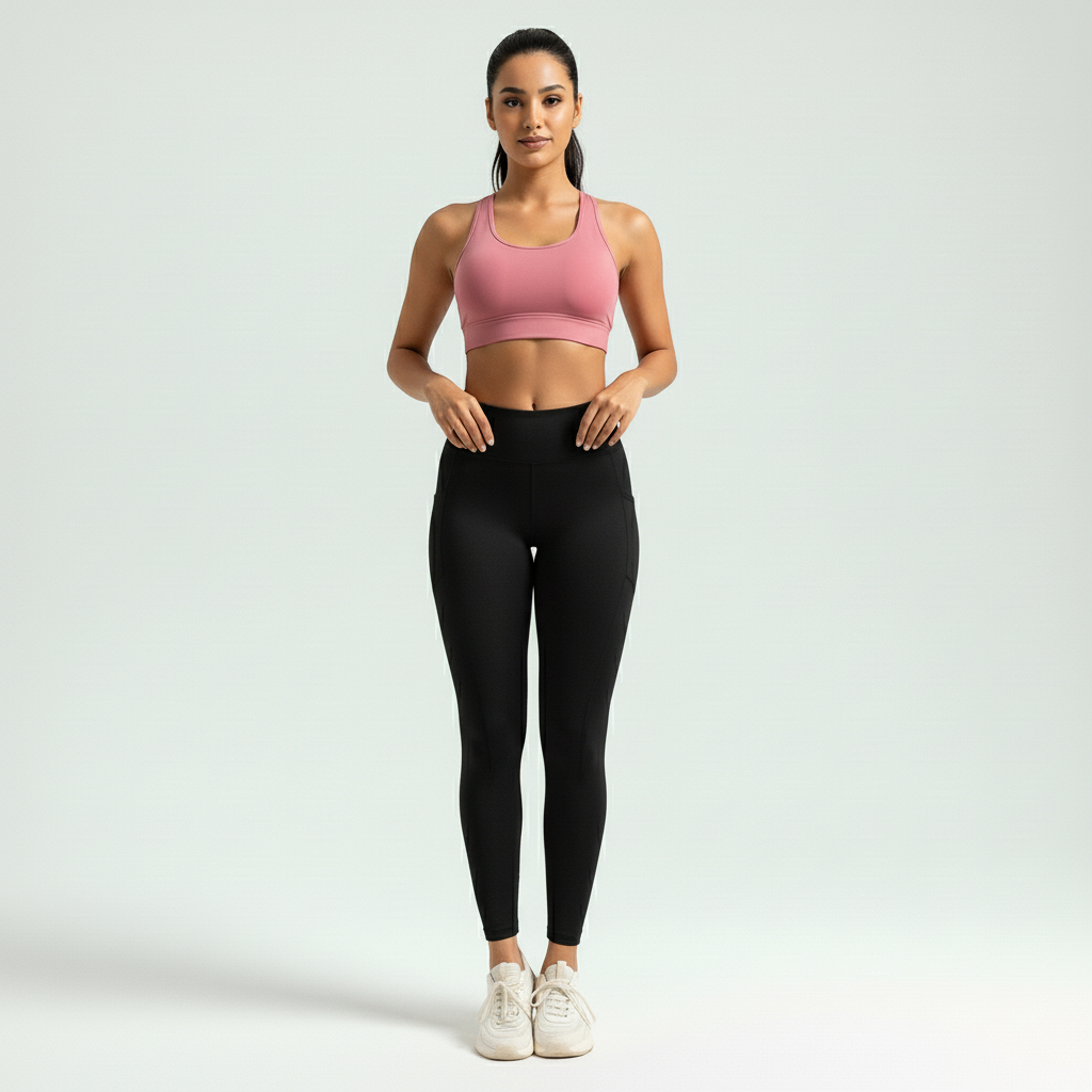 Legging Fitness Feminina Empina Bumbum Efeito Lipo Cós Alto Silhueta Esculpida Treino Poliamida | Ativa Wear