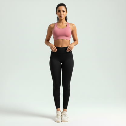 Legging Fitness Feminina Empina Bumbum Efeito Lipo Cós Alto Silhueta Esculpida Treino Poliamida | Ativa Wear