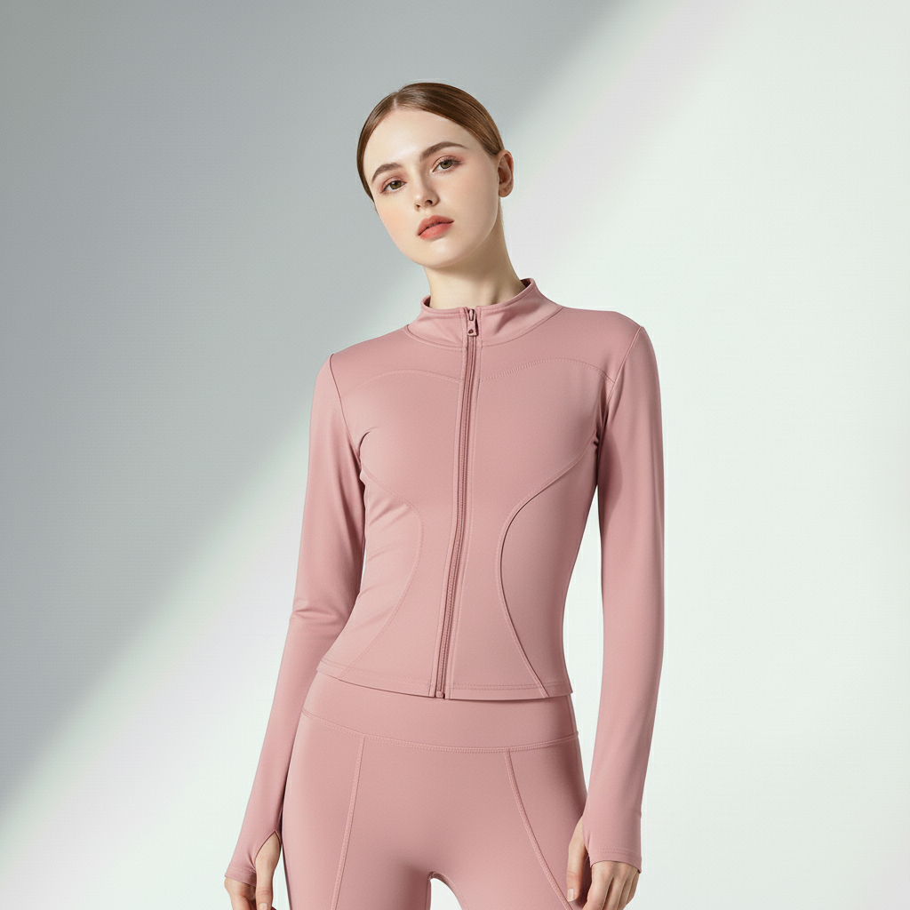 Jaqueta Fitness Feminina Alta Elasticidade 4 Vias Movimento Livre Treino Intenso Poliéster | Ativa Wear