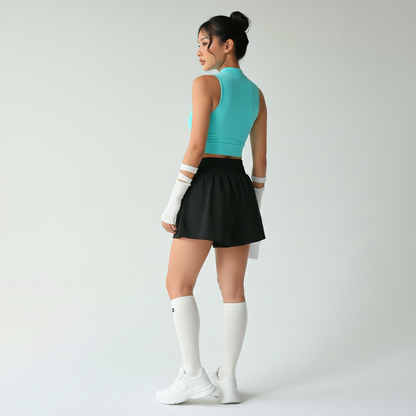 Bermuda Fitness Feminina Modeladora Efeito Lipo Cós Alto Silhueta Esculpida Academia Poliamida | Ativa Wear