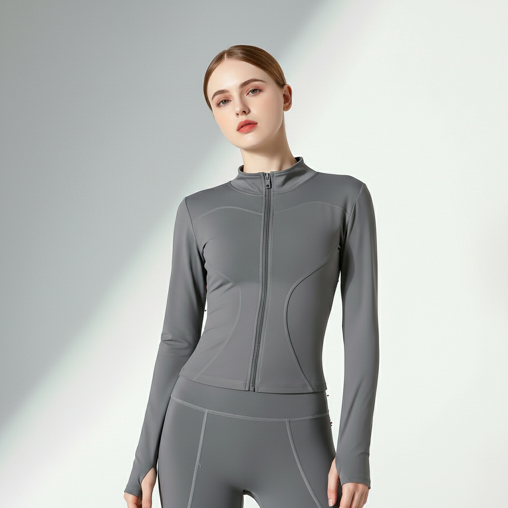 Jaqueta Fitness Feminina Alta Elasticidade 4 Vias Movimento Livre Treino Intenso Poliéster | Ativa Wear