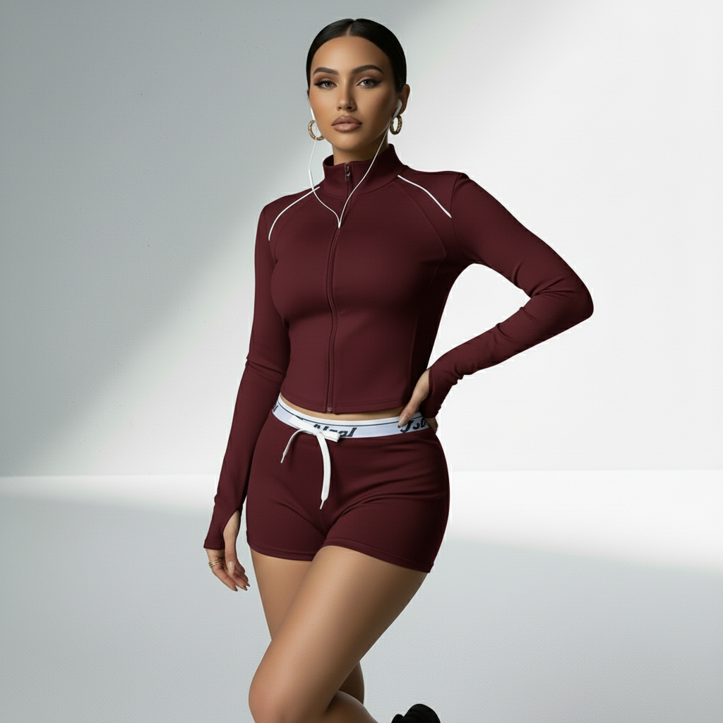 Jaqueta academia feminina compressão pós-treino Recharge - Ativa Wear