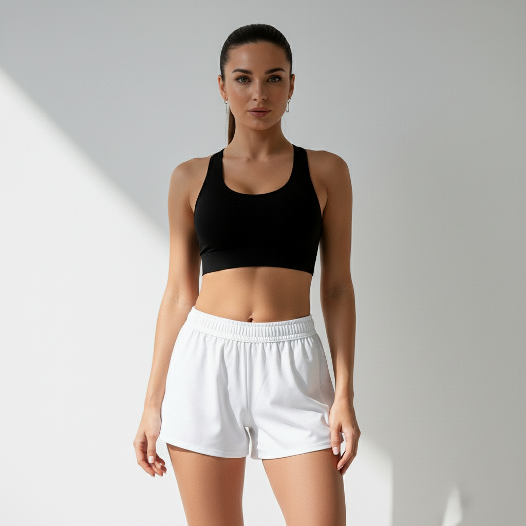 Bermuda Ciclista Fitness Feminina Alta Compressão Cós Alto Segunda Pele Academia Poliamida | Ativa Wear