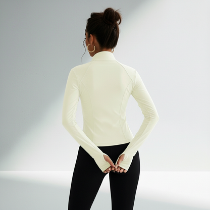 Jaqueta Fitness Feminina Corta Vento Leve Multicolorida Proteção Frio Corrida Outdoor Poliéster | Ativa Wear