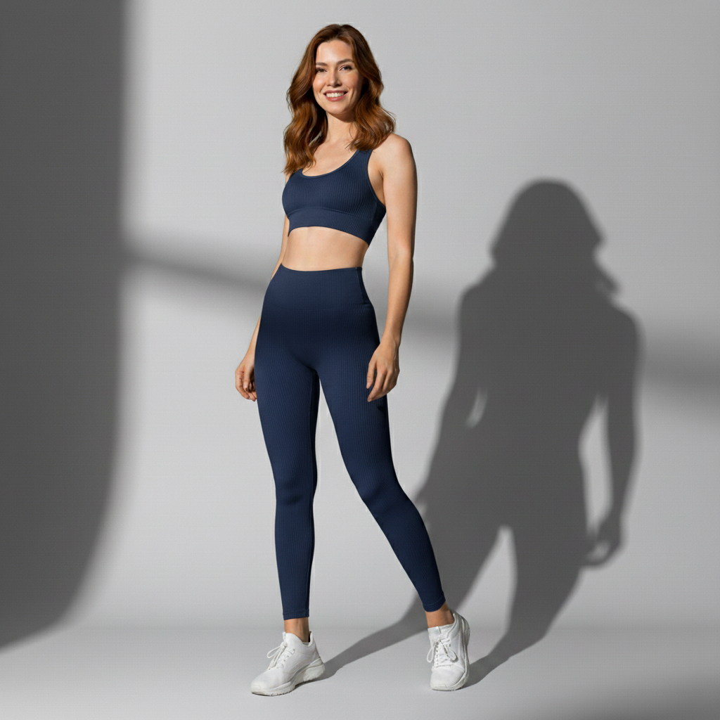 Conjunto fitness feminino Fuse sem costura - Ativa Wear