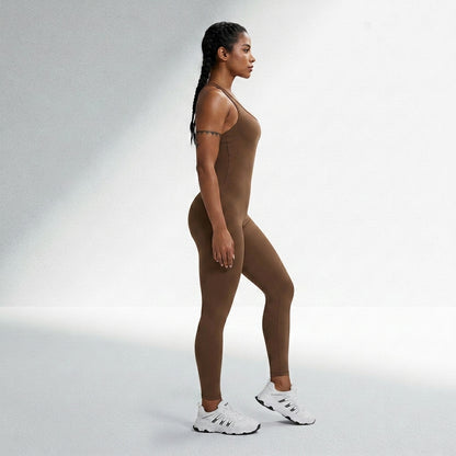 Macacão Fitness Feminino Sem Costura Alta Compressão Silhueta Esculpida Musculação Poliamida | Ativa Wear